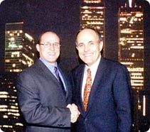 Mayor Giuliani with Bruce Brodoff